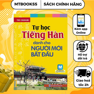 Sách - tự học tiếng hàn cho người mới bắt đầu - học kèm online