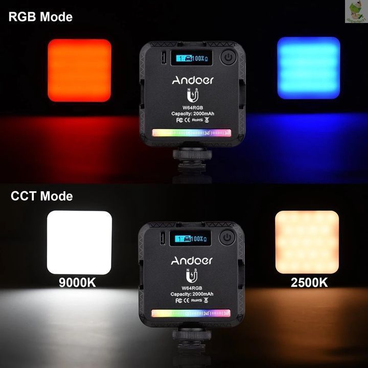 Đèn LED Hỗ Trợ Chụp Ảnh, Quay Phim W64RGB Mini RGB | BigBuy360 - bigbuy360.vn