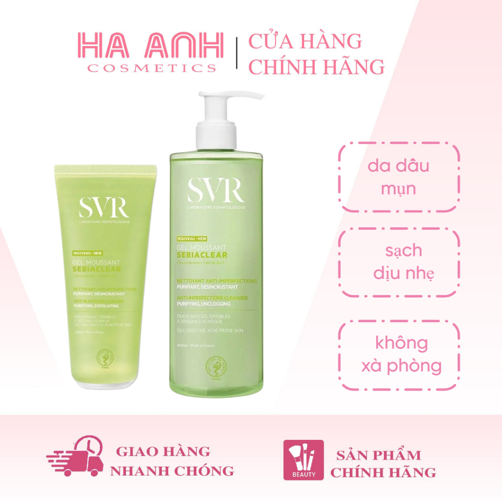 Sữa Rửa Mặt SVR Sebiaclear Gel Moussant