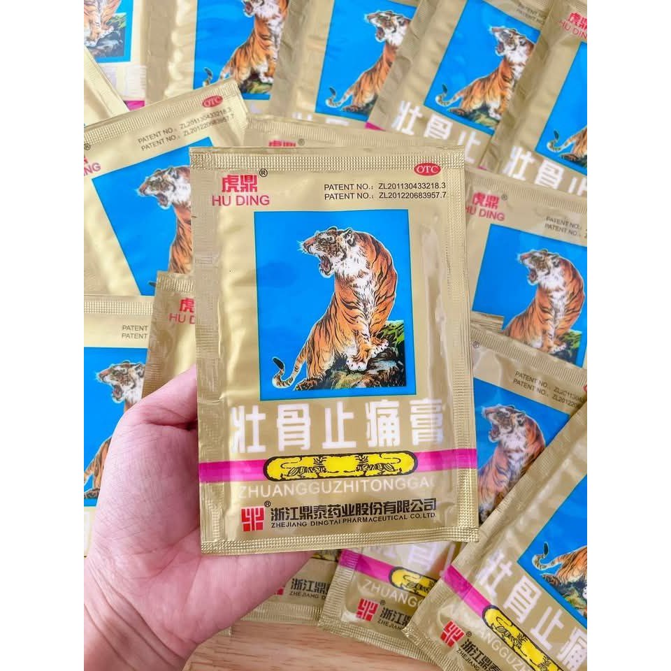 1 Gói Miếng dán con cọp  5 chữ - Gói cao dán con cọp (4 miếng/gói)