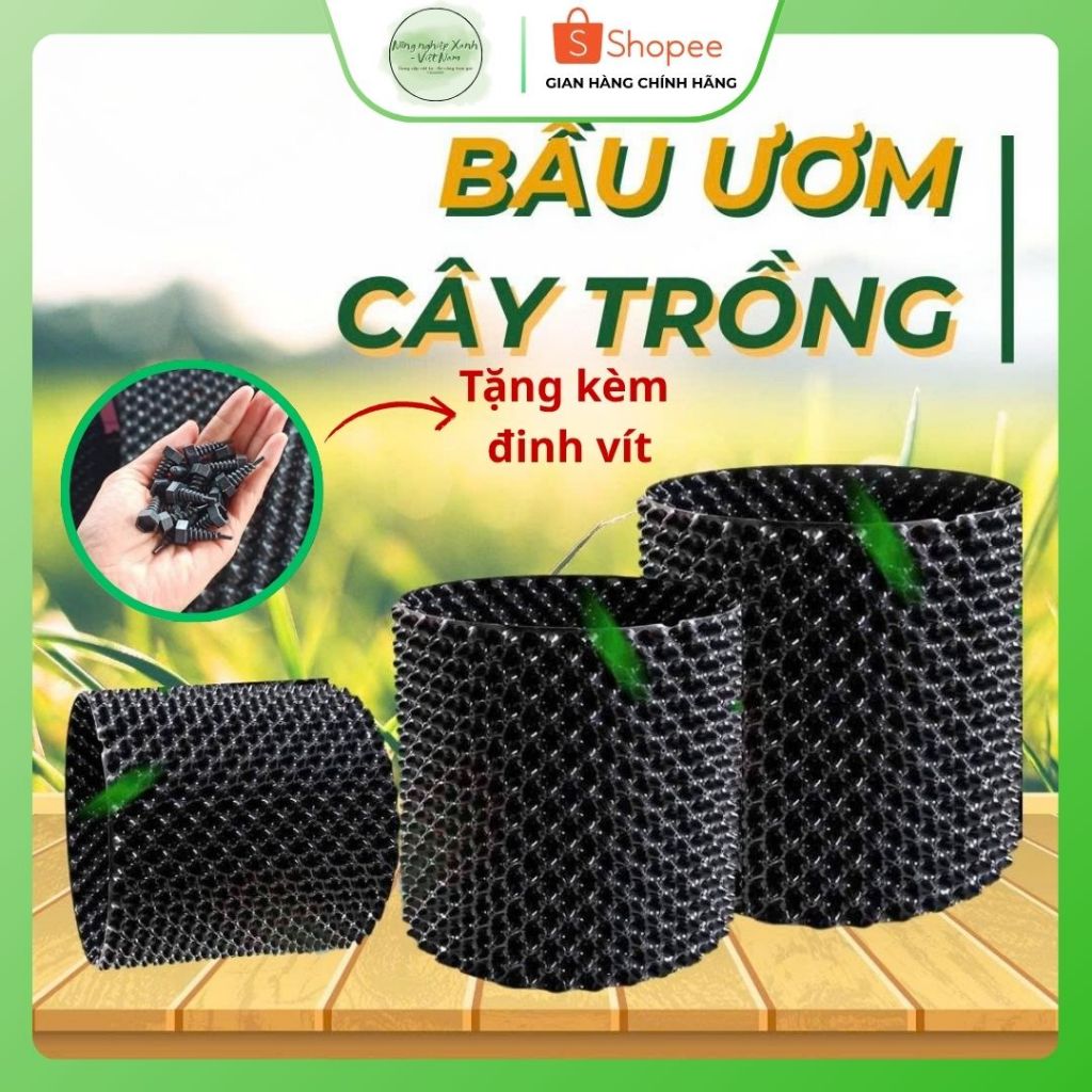 Bầu ươm, bâu ươm cây, bầu ươm V6, V7 khổ cao 40cm - hàng dẻo dai, bền bỉ, tiện ích