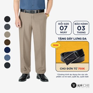 Quần âu Umi Hàn cao cấp chống nhăn xước, quần tây không ly nam trung niên ANCHI - QUM-25-03