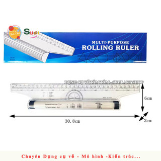 [ Tâm Tâm ] Thước lăn Kuelox , Thước vẽ kỹ thuật, thước lăn, rolling ruller 30cm