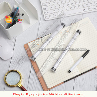 [ Tâm Tâm ] Thước lăn Kuelox , Thước vẽ kỹ thuật, thước lăn, rolling ruller 30cm
