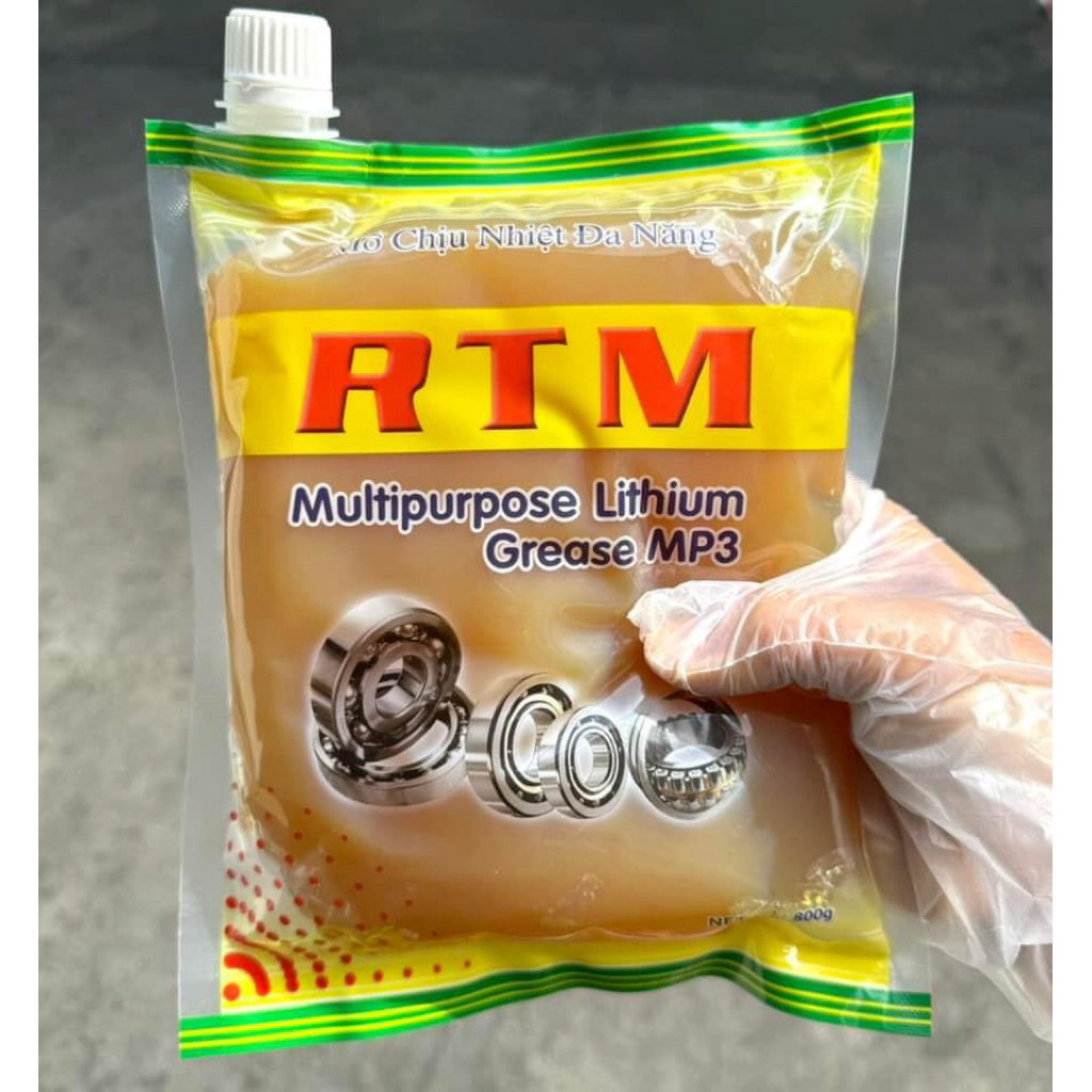Mỡ Chịu Nhiệt Đa Năng RTM Lithium Grease MP3 (Bịch 800g)