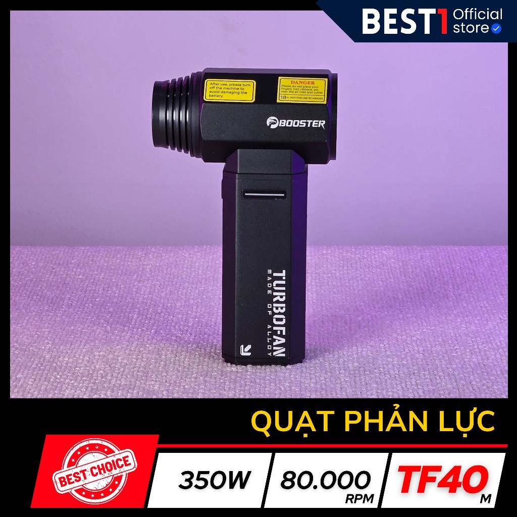 Quạt phản lực JetFan Booster TF40M siêu mạnh - Thổi bụi thổi lửa rửa xe
