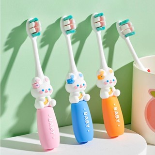 Bàn chải đánh răng cho trẻ em hình Thỏ Baby dễ thương, lông siêu mềm, bảo vệ nướu nhạy cảm, tay cầm chống trượt Cho bé