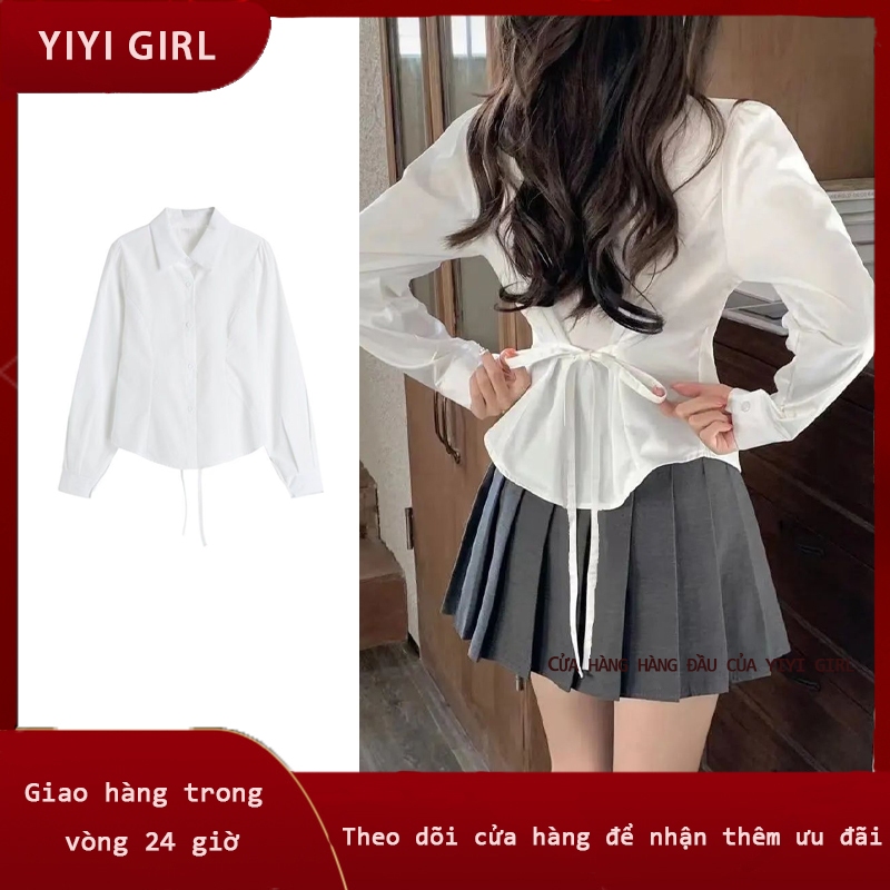 Áo Sơ Mi cổ đứng Thời Trang Mùa Thu Hàn Quốc Dành Cho Nữ YIYI GIRL