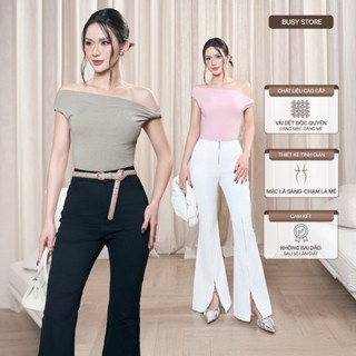 [BUSY] Áo Xoắn Ngang Vai BUSY Áo Trễ Vai Hot trend Mùa Hè NT39T