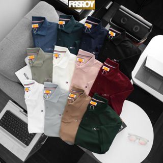Polo nam [TOM2025] cao cấp vải chính hãng, áo thun nam có cổ chất vải cotton Pique sang trọng logo thêu