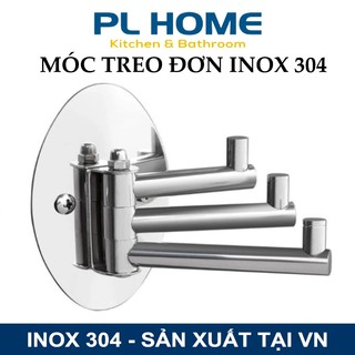Móc treo đồ đơn XP-MA50 chất liệu inox 304 kiểu 3 chia hình oval