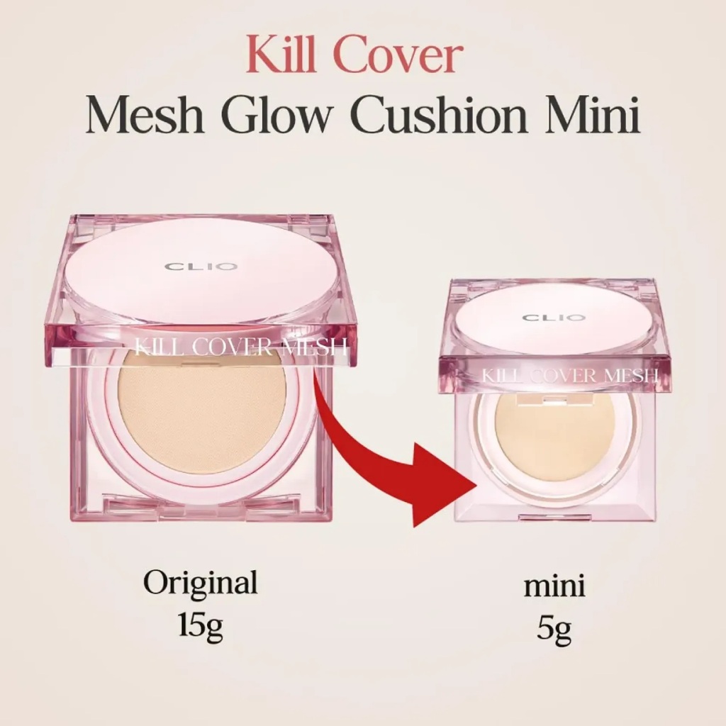 ( MESH GLOW ) Phấn Nước Căng Bóng Clio Kill Cover Mesh Glow Cushion