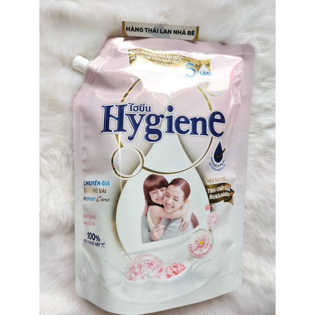 NƯỚC XẢ VẢI HYGIENE THÁI LAN MÀU HỒNG MILK SERUM 1100ML