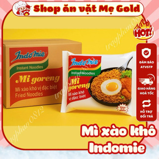   Thùng 40 gói  Mì Indomie mì xào khô Indomie mì trộn Indo các vị sỉ đồ ăn vặt 