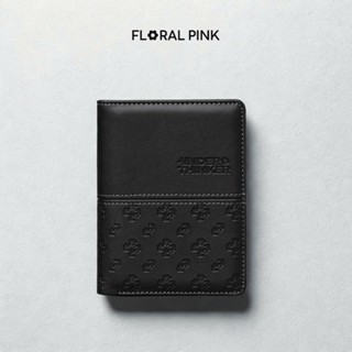 Ví Da Đứng Monogram RIONA Nam Nữ Bóp Đựng Tiền Thẻ Nhiều Ngăn | FLORAL PINK