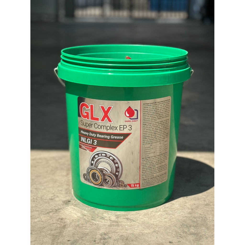 Mỡ Chịu Nhiệt Đa Năng GLX Complex Grease (EP2, EP3, Xô 15Kg)