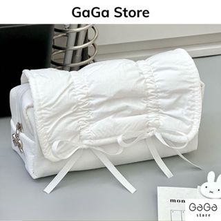 Bóp viết , túi đựng bút thắt nơ basic dễ thương vừa máy tính cầm tay cho học sinh PKV057 gagastore
