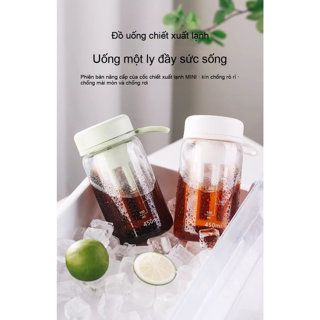 Sẵn sàng giao hang /Bình Pha Cold Brew , Bình Ủ Cafe Cold Brew, Dung Tích 600ml Bé Tiện Lợi