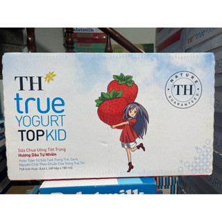 TH TRUE YOGURT TOPKID cam THÙNG 48 HỘP 180ML DATE 31-12-2025 không  kèm quà  tặng