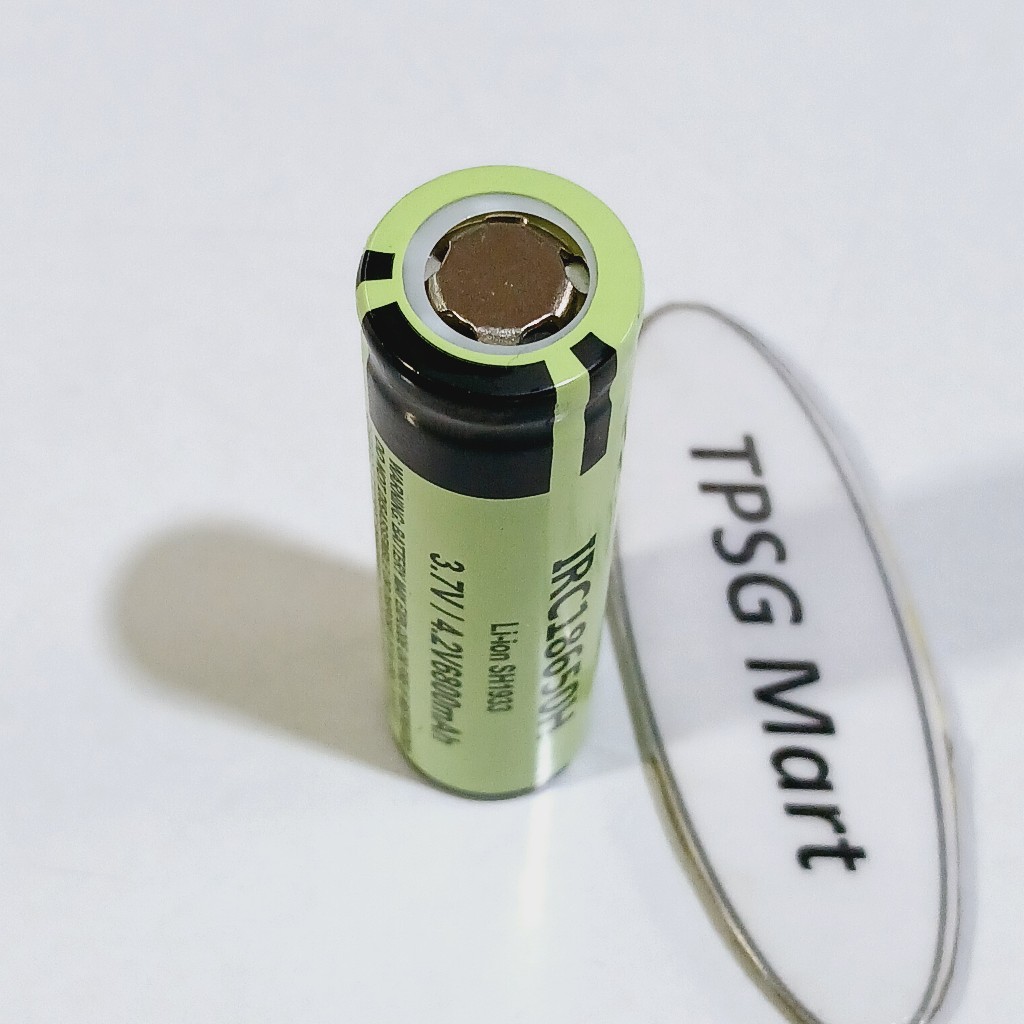 Pin 18650 IRC18650 3.7V - 4.2V / 6800mAh: Đầu Bằng (1 Viên)