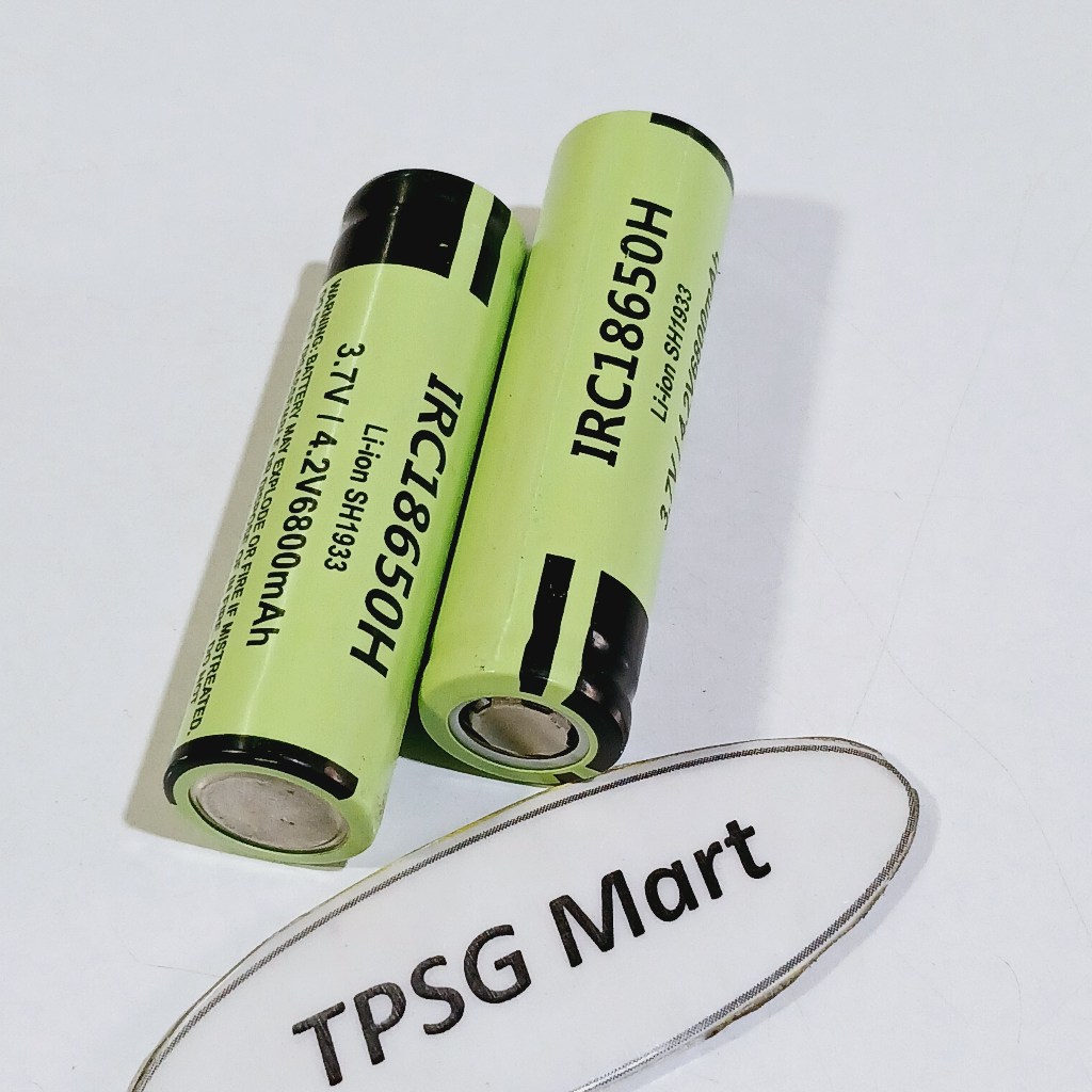 Pin 18650 IRC18650 3.7V - 4.2V / 6800mAh: Đầu Bằng (Pin Li-ion 3.7V / 4.2V)