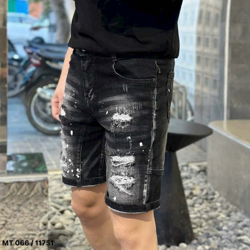 Quần short jean nam cao cấp chất bò co dãn dày dặn mãu mới hot trend