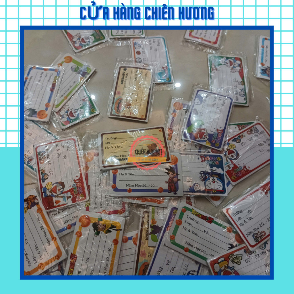 Combo 120 Chiếc Nhãn Vở Có Keo Dính