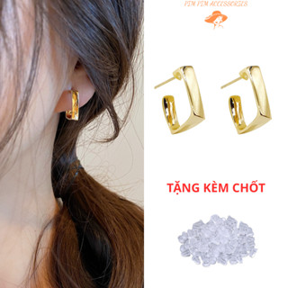 Bông Tai Nữ Hình Chữ U Cách Điệu Mạ Vàng – Phong Cách Hàn Quốc, Cá Tính & Thời Trang