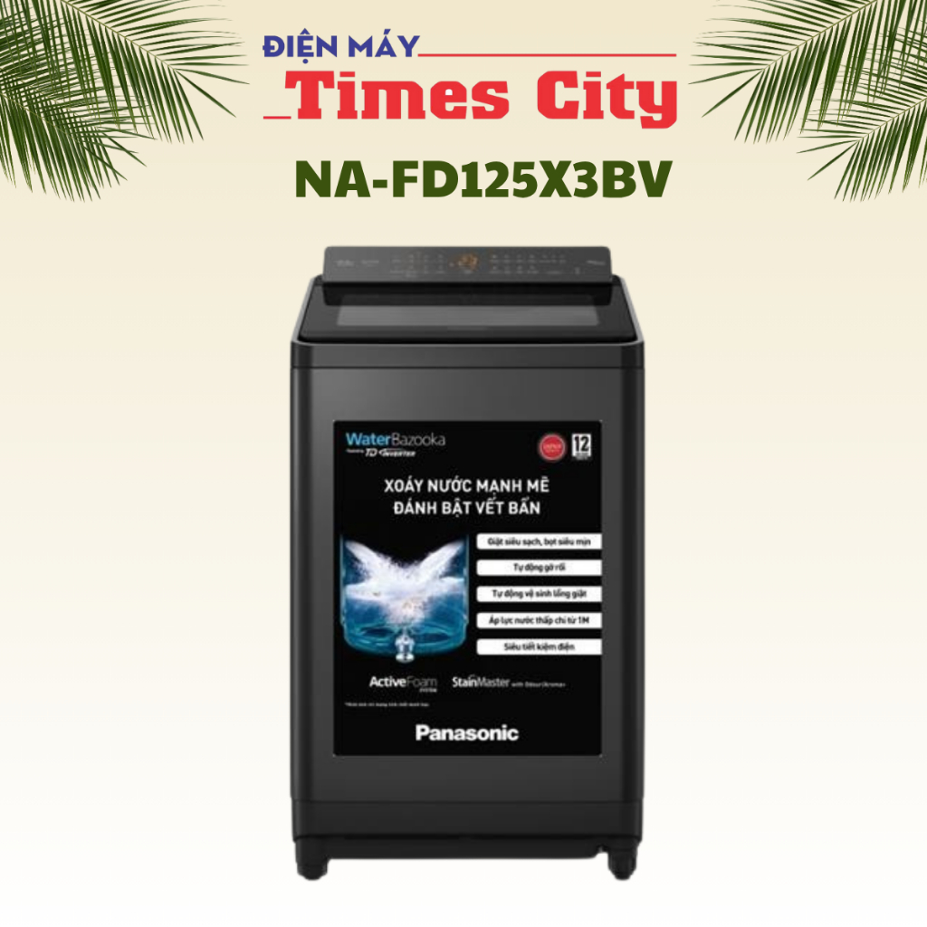 Máy giặt Panasonic Inverter 12.5 kg NA-FD125X3BV