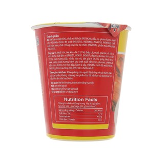 Mì Ly ăn liền - Mì ly Kim chi OTTOGI 62g, mì ly kim chi Otoki ăn chay được