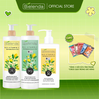 Sữa dưỡng thể trắng da Bielenda Bio Vitamin C Moisturizing And Toning Body Milk 400ml