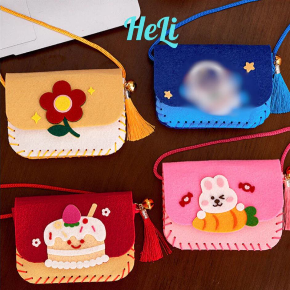 (TÚI HANDMADE) TÚI XÁCH THỦ CÔNG CHO BÉ TỰ LÀM, ĐỒ CHƠI HANDMADE CHO BÉ