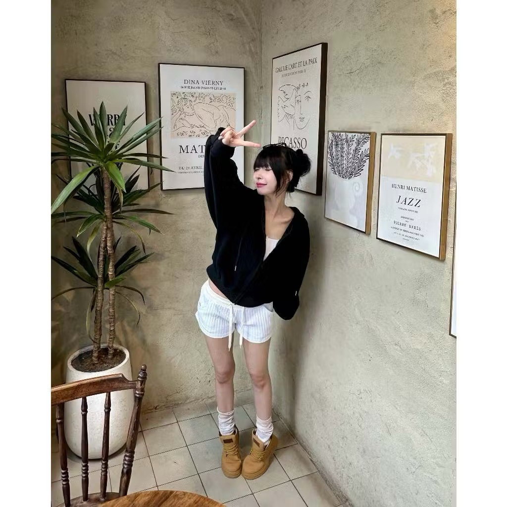 áo khoác nỉ khoá kéo