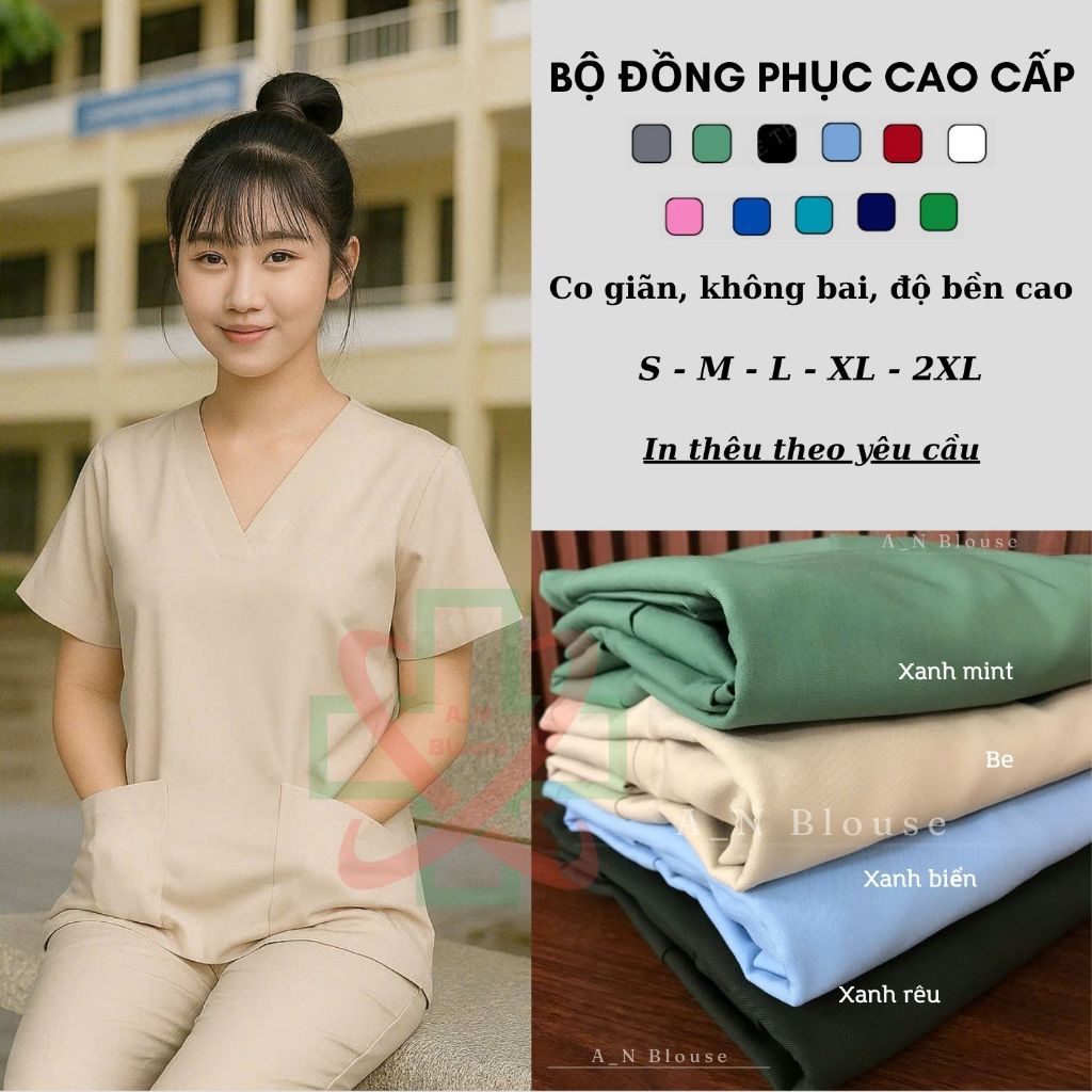 Bộ bác sĩ, bộ spa cao cấp -  Đồng phục giáo viên mầm non cho cả nam và nữ