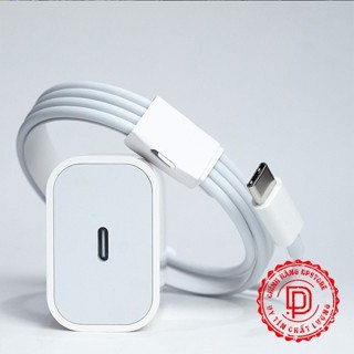 bộ sạc nhanh ( Củ P.D 20.W + Dây sạc nhanh Typ.e-C to Llght ) không nóng máy, an toàn ổn định dành cho điện thoại