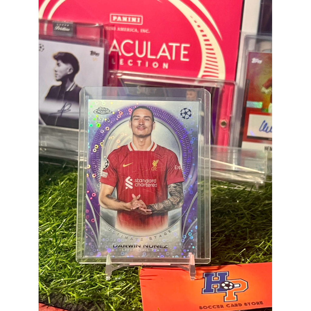 Thẻ bóng đá Darwin Nunez /75 Ultimate Stage Topps Chrome UCL 2024/25