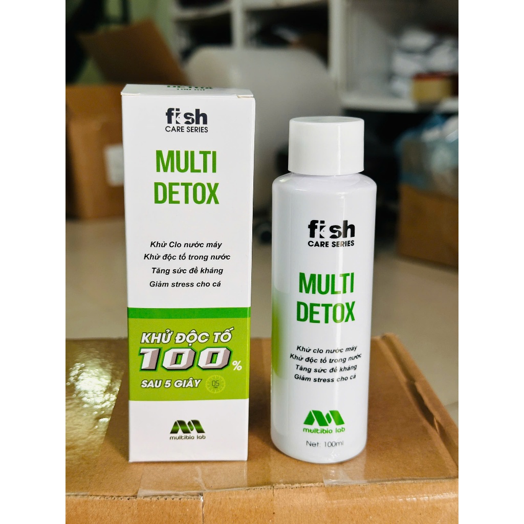 Multi Detox - Khử clo nước máy,giảm stress cho cá