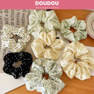 Dây buộc tóc Doudou Scrunchies Cột tóc vải bông mềm xinh xắn phong cách Hàn Quốc thời trang FQ039