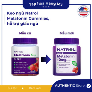 [ Hàng Mỹ ] Kẹo ngủ Sleep Natrol Melatonin10mg - Hỗ trợ giấc ngủ với Natrol Melatonin tách lẻ