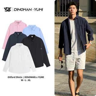 Áo Sơ Mi Dài Tay Nam Nữ DINOMAN Vải Oxford Dày Dặn Thấm Hút Tốt Form Oversize - SM03