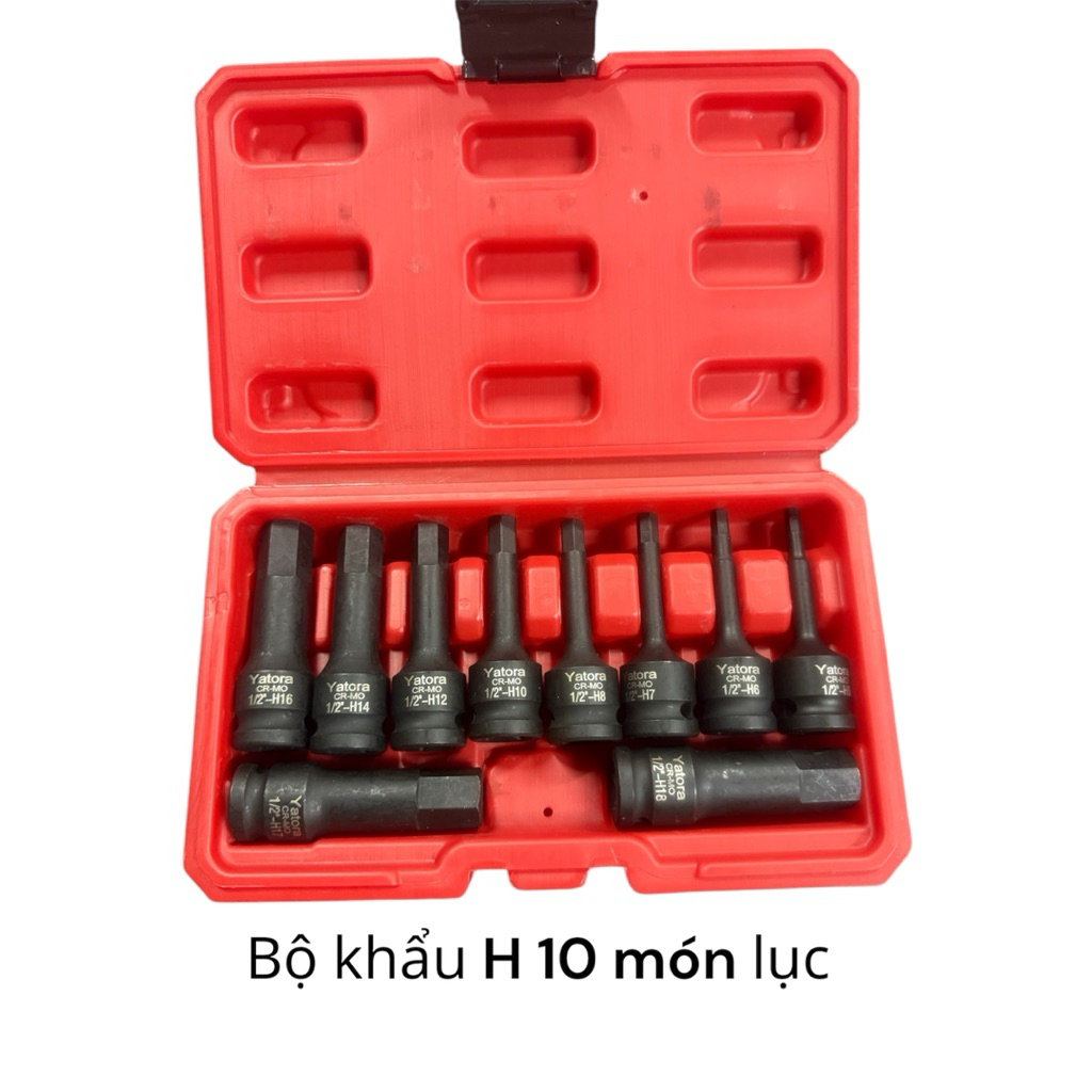 bộ khẩu 1/2 H 10món lục yatora