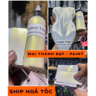  Màu Sơn Trắng Ngọc Trai Phủ kèm Camay Vàng   Sơn oto xe máy   Đóng Gói Tuỳ Chọn 