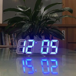  Đồng hồ LED 3D treo tường đồng hồ để bàn thông minh điện tử treo tưởng hoặc BÁO THỨC để bàn 