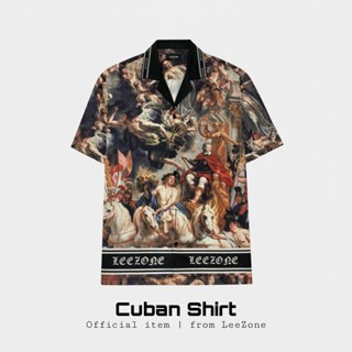 Áo sơ mi Cuban LeeZone form rộng, chất vải lụa thoáng mát | Sơmi Khải Hoàn