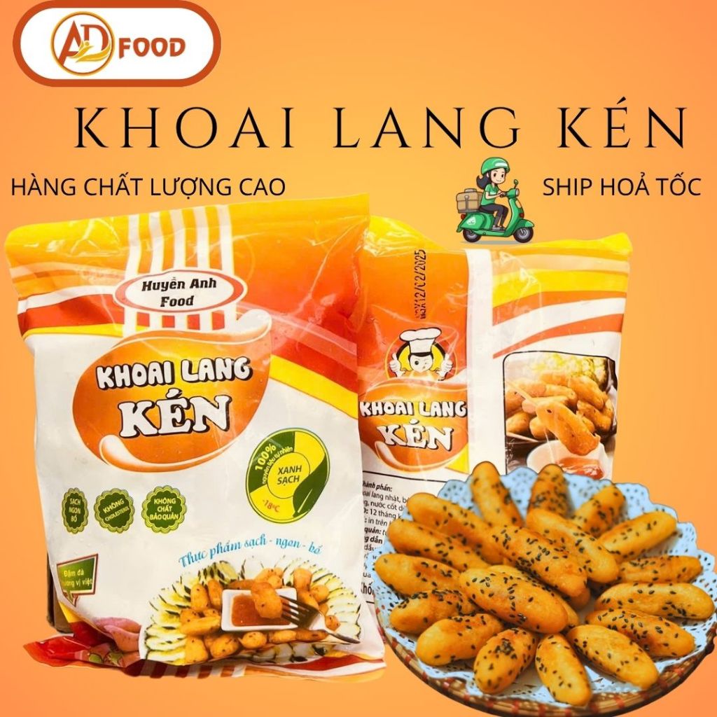 khoai lang kén thơm ngon, ăn là ghiền