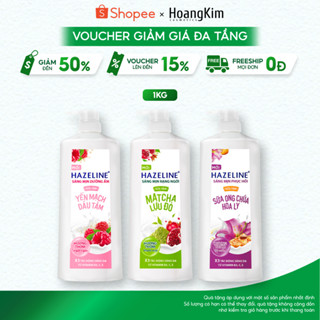 Sữa tắm trắng da Hazeline dưỡng thể thiên nhiên giúp làm sáng mịn da và dưỡng ẩm 1kg (995ml)