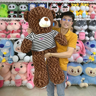 GẤU BÔNG TEDDY KHỔ VẢI 1M2 CAO 1M THÚ NHỒI BÔNG TEDDY