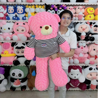 GẤU BÔNG TEDDY KHỔ VẢI 1M2 CAO 1M THÚ NHỒI BÔNG TEDDY