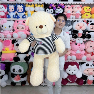 GẤU BÔNG TEDDY KHỔ VẢI 1M2 CAO 1M THÚ NHỒI BÔNG TEDDY