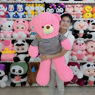GẤU BÔNG TEDDY KHỔ VẢI 1M2 CAO 1M THÚ NHỒI BÔNG TEDDY